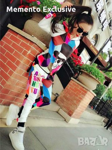 Атрактивен  комплект от 2 части "Memento Skull", снимка 3 - Спортни екипи - 28363673