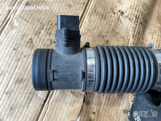 Въздуховод 7L5129760 Дебитомер 0281002435 Porsche Cayenne S 4.5 2005г 9PA, снимка 7 - Части - 51937999