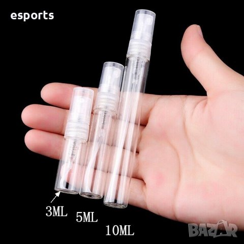 5x празни стъклени шишенца за парфюмни отливки отливка мостри 5мл 10мл 3мл атомайзери преносими, снимка 6 - Унисекс парфюми - 33343798