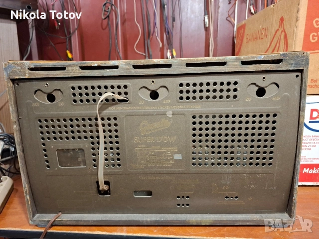 Продава се старинно дървено радио . , снимка 6 - Антикварни и старинни предмети - 53597307