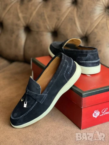 мокасини от естествен велур loro piana , снимка 2 - Мокасини - 51089465