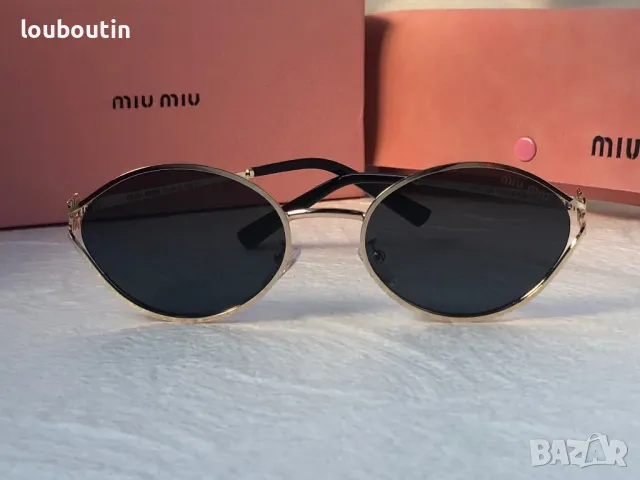 Miu 2024 дамски слънчеви очила елипса овални кръгли 4 цвята, снимка 18 - Слънчеви и диоптрични очила - 47681294