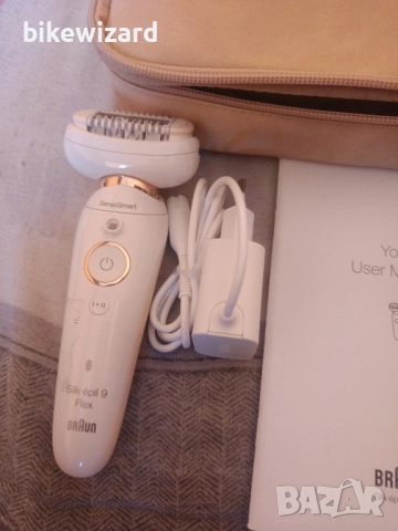 Braun Silk-Epil SES9001 3D WHT/Gold BOX MN епилатор, снимка 9 - Епилатори - 51754501