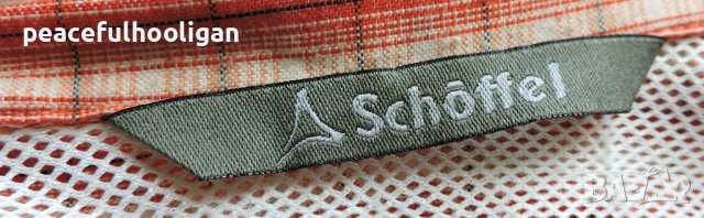 SCHOFFEL Enzo Men`s Orange/Beige Checked Long Sleeve Outdoor  Shirt - мъжка  риза с дълъг ръкав 2XL, снимка 11 - Ризи - 44015844