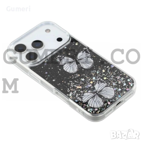 Apple iPhone 17 Pro Max  Силиконов Гръб с Пеперуди, снимка 8 - Калъфи, кейсове - 52177246