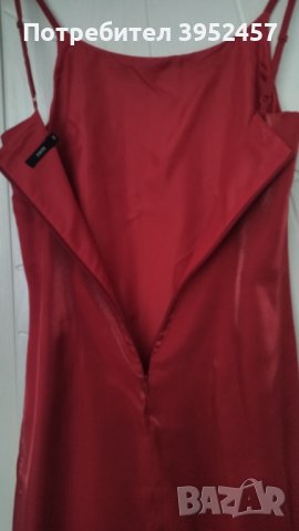 Елегантна червена рокля , снимка 2 - Рокли - 44051081