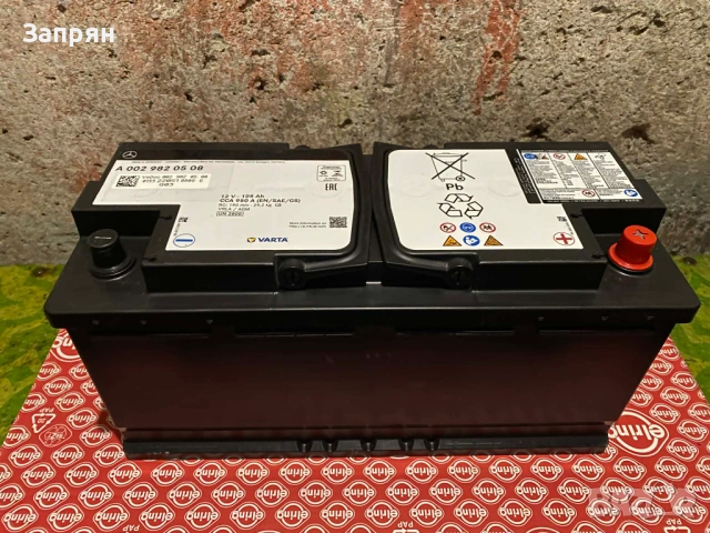 Оригинален Мерцедес/Mercedes акумулатор 105 амп/ч АГМ/AGM Varta/Варта
