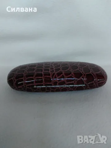 кафява калъфка за очила, снимка 3 - Портфейли, портмонета - 49976656
