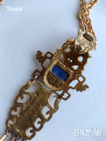 Marbel Mexico Salvador Teran Колие Vintage // Керамична маска Choker Necklace, снимка 5 - Антикварни и старинни предмети - 38438326