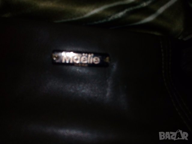 Maelie -S-Сладурска  кожена къса поличка  в масленозелено, снимка 5 - Поли - 34798137