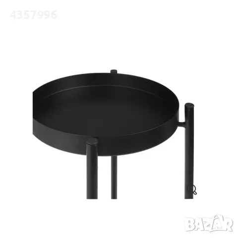 Декоративен цветарник, Метал, 2 нива, Черен , снимка 4 - Декорация за дома - 50080252