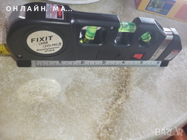 Лазерен нивелир с ролетка и линия, снимка 7 - Измервателни инструменти - 37914800