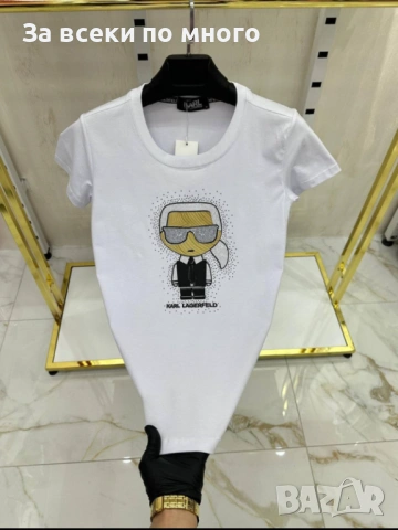 Дамски Тениски на Топ Цени Hugo Karl Lagerfeld Guess Tommy Hilfiger , снимка 5 - Тениски - 53521885