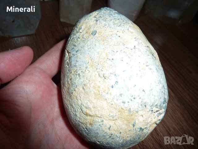 Яйце от натурален целестин 1кг. подходящо за подарък, снимка 3 - Подаръци за жени - 43202996