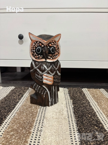 Бухал от дърво, снимка 7 - Декорация за дома - 52659455