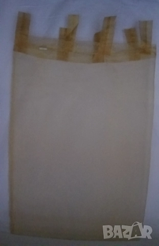 Прозрачни копринени златисти пердета за прозорци., снимка 8 - Пердета и завеси - 51359986