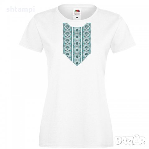 Дамска тениска ШЕВИЦИ Шевица 1 синьо, снимка 2 - Тениски - 33247309