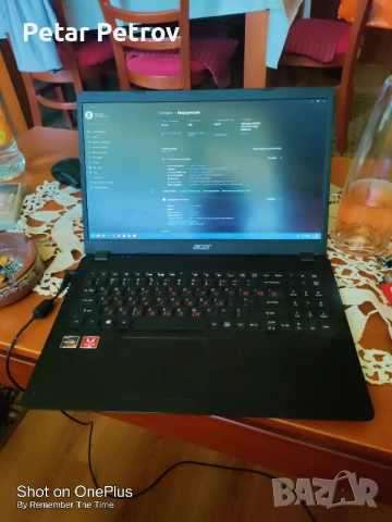 Лаптоп Acer Aspire 15 Rizen 3 16GB ram с Уиндоус 11 24H2, снимка 1