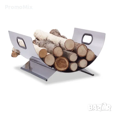 Стелаж за дърва Relaxdays 10022302 Поставка за дърва Стойка за дърва, снимка 4 - Декорация за дома - 48990502