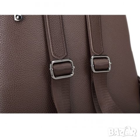 Дамска раница Естествена кожа Brown 1154, снимка 2 - Чанти - 44000285