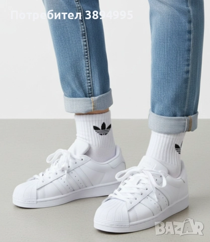 Дамски маратонки: ADIDAS SUPER STAR (2 ЦВЯТ), снимка 2 - Маратонки - 52553780