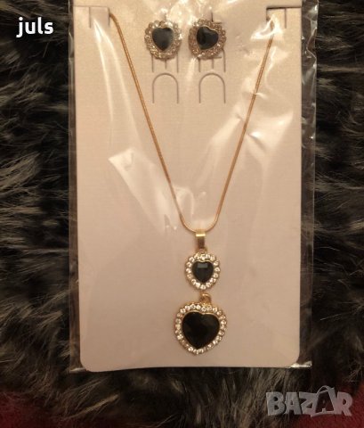 Бижута, синджир, обеци перли, колие «Сърце», комплекти, снимка 8 - Колиета, медальони, синджири - 28241566