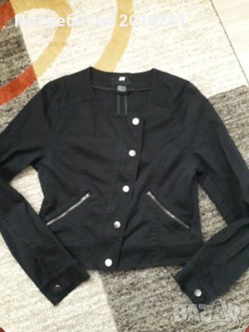 Черно пролетно яке H&M