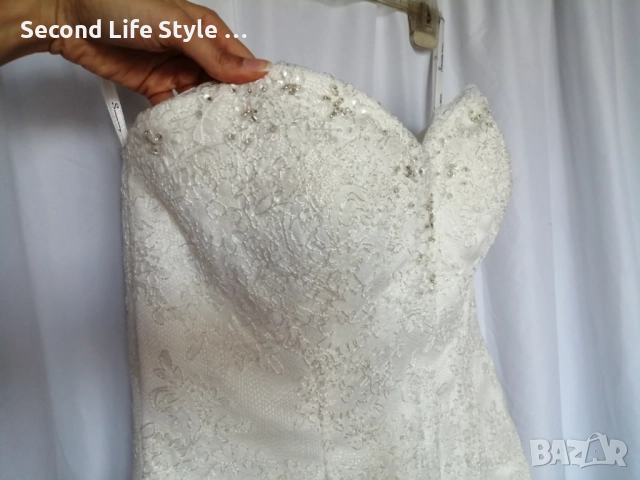 Сватбена рокля Sincerity Bridal р-р L-XL - цвят слонова кост, снимка 7 - Сватбени рокли - 52973174