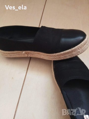 черни равни дамски обувки PRIMARK , снимка 1 - Дамски ежедневни обувки - 44012795