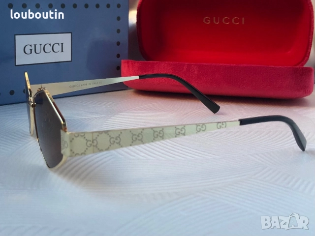 Дамски слънчеви очила Gucci ромб 3 цвята черни сребърни златни , снимка 12 - Слънчеви и диоптрични очила - 51704125