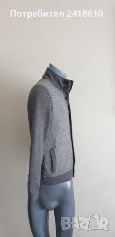 Hackett Nylon Panel Wool Full Zip Mens Size M НОВО! ОРИГИНАЛ! Мъжка Вълнена Жилетка с цял цип!, снимка 2 - Пуловери - 42948921