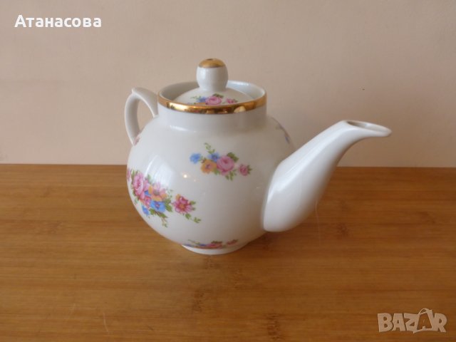 Руски порцеланов сервиз за кафе/чай за двама Дулево 1990 г, снимка 6 - Сервизи - 43563785