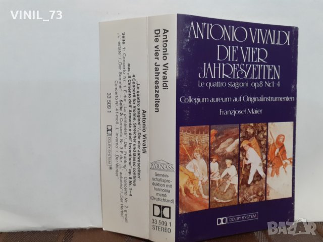  Antonio Vivaldi, Collegium Aureum, Franzjosef Maier – Die Vier Jahreszeiten - Le Quatt, снимка 3 - Аудио касети - 32286012