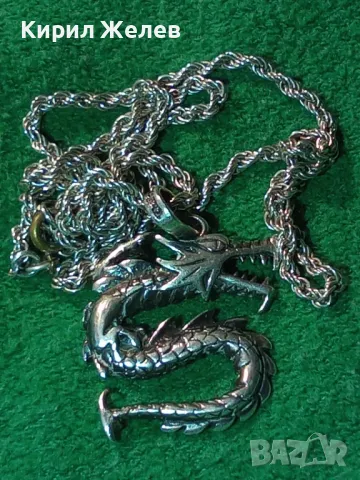 СРЕБЪРЕН ПЕНДАНТ ДРАКОН МАРКОВО ЛАКИРАНО СРЕБРО 925 със СРЕБЪРЕН ЛАНЕЦ СРЕБРО 925 ПРОБА 42630, снимка 17 - Колиета, медальони, синджири - 49294713