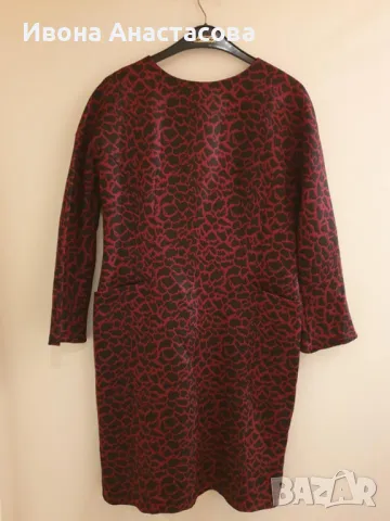 РОКЛЯ БОРДО ЗИМНА , снимка 5 - Рокли - 48351102