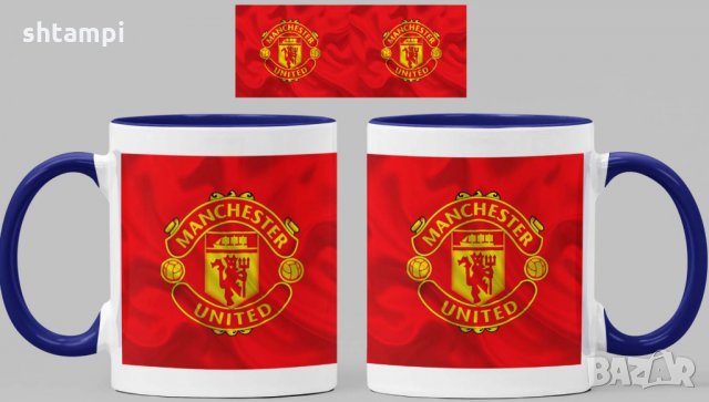Чаша Манчестър Юнайтед Manchester United Керамична, снимка 4 - Фен артикули - 34821367