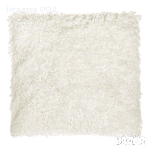  Възглавница, декоративна, бяла, 45x45 см