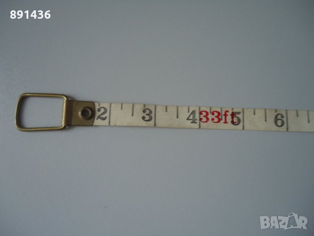 Стара ретро рулетка бакелит и месинг 10 м 33 фута, снимка 7 - Шублери - 28102661