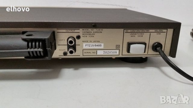 Стерео тунер Harman Kardon TU 610, снимка 6 - Ресийвъри, усилватели, смесителни пултове - 28309285
