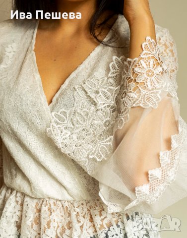 Туника от нежна дантела, снимка 3 - Туники - 37011126