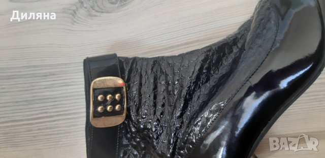 Боти ест.лак, снимка 6 - Дамски боти - 27641586