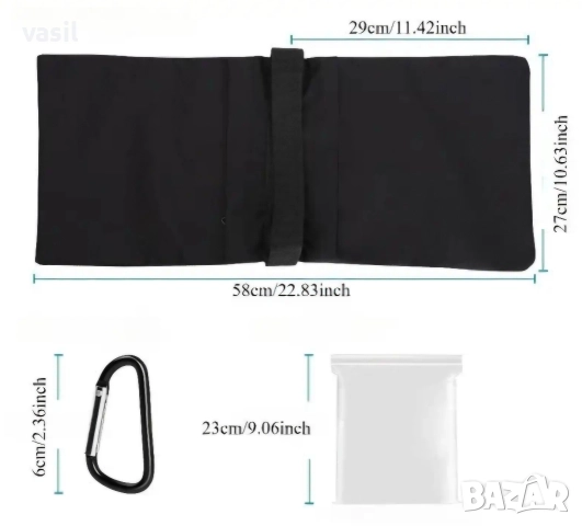 Торба за тежест – двойна, здрава, празна, пълни се с пясък или чакъл, снимка 2 - Оборудване и аксесоари за оръжия - 52589555