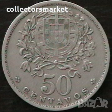 50 центаво 1955, Португалия, снимка 2 - Нумизматика и бонистика - 32811684