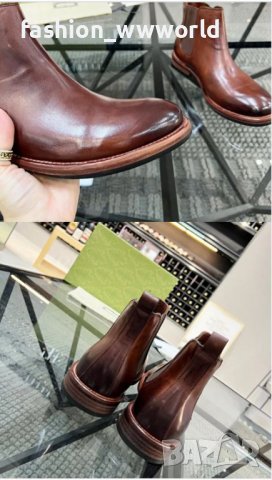 Мъжки боти GUCCI (39-45) - реплика, снимка 3 - Мъжки боти - 38619958