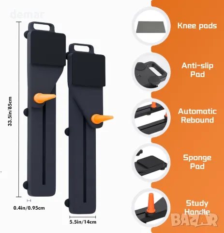MEE GOO Тренировъчна многофункционална фитнес дъска, Лека и подвижна, снимка 3 - Фитнес уреди - 49483508