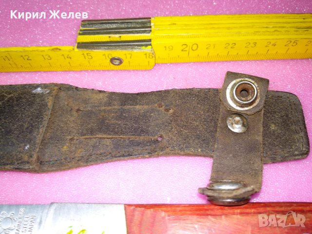 STAINLESS STEEL JAPAN ЗДРАВ ЛОВЕН НОЖ МАРКИРАНА ЯПОНСКА СТОМАНА с КАНИЯ от ЕСТЕСТВЕНА КОЖА 43160, снимка 12 - Ножове - 44009821