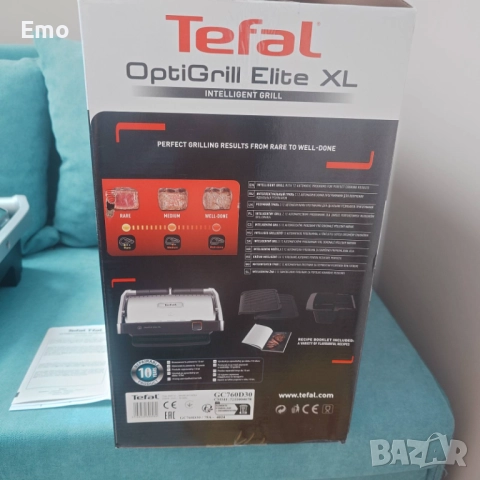 Tefal OptiGrill Elite XL GC760D30, снимка 6 - Скари - 51863014