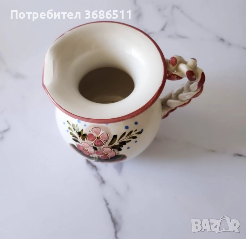 Италианска ръчно рисувана ваза, снимка 2 - Вази - 47017056