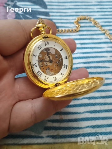 Кварцов джобен часовник-3, снимка 3 - Мъжки - 52581676