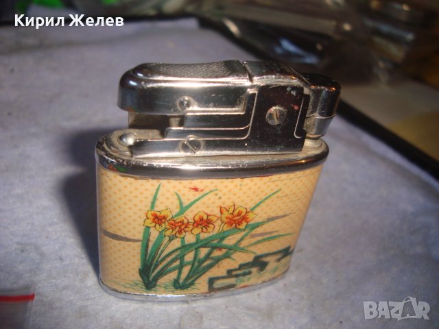 MADE in CHINA NO. 1105 - Стара РЯДКА ВИНТИДЖ РЕТРО МОДЕЛ ФЛОРАЛНА МЕТАЛНА ЗАПАЛКА 24935